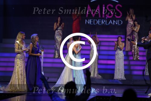 Hilversum 26 september 2016
Finale miss Nederland verkiezing in studio 21. Kim Kotter en Viktor Brand presenteren het. Winares Zoey Ivory