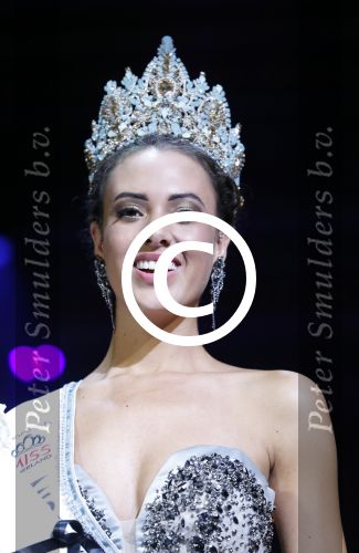 Hilversum 26 september 2016
Finale miss Nederland verkiezing in studio 21. Kim Kotter en Viktor Brand presenteren het. Winares Zoey Ivory