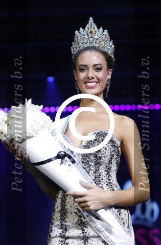 Hilversum 26 september 2016
Finale miss Nederland verkiezing in studio 21. Kim Kotter en Viktor Brand presenteren het. Winares Zoey Ivory