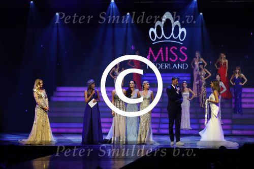Hilversum 26 september 2016
Finale miss Nederland verkiezing in studio 21. Kim Kotter en Viktor Brand presenteren het. Winares Zoey Ivory