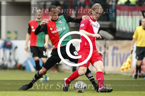 NEC - FC Utrecht 30-10-2011 Eredivisie, 2011-2012 3 - 1
NEC player Ryan Koolwijk (L),  FC Utrecht player Daan Bovenberg (R).
Photo: EIB/Ton Niessing