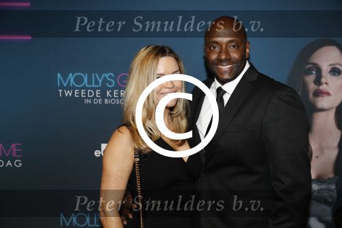 Amsterdam 12 december 2017 
Premiere Molly\'s game in Tuschinski.
Hoofdrolspeelster Jessica Chastain was aanwezig. carlos Lens met vriendin