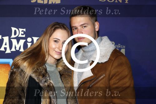 Amsterdam 3 december 2017
Premiere Familie Slim in Tuschinski.
Dave Dekker met vriendin
