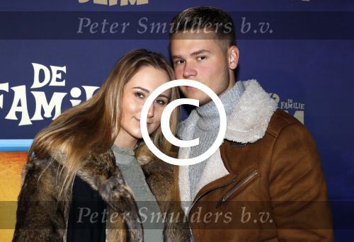 Amsterdam 3 december 2017
Premiere Familie Slim in Tuschinski.
Dave Dekker met vriendin
