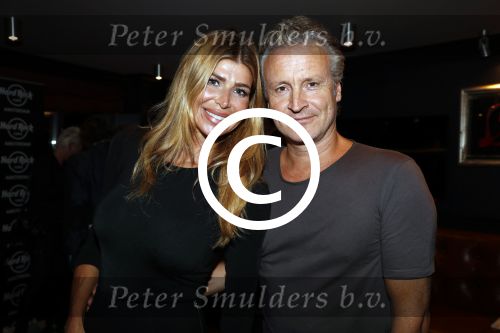 Amsterdam 16 november 2017 
Boekpresentatie William Rutten bij hard Rock cafe. Estelle Cruijff met Erland Galjaard