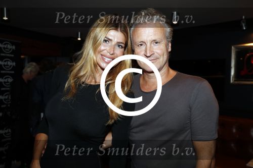 Amsterdam 16 november 2017 
Boekpresentatie William Rutten bij hard Rock cafe. Estelle Cruijff met Erland Galjaard