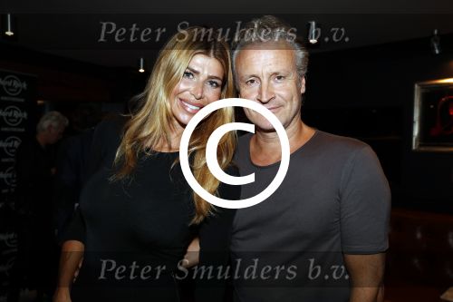 Amsterdam 16 november 2017 
Boekpresentatie William Rutten bij hard Rock cafe. Estelle Cruijff met Erland Galjaard