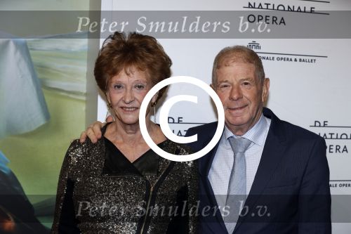 Amsterdam 1 december 2017 
Ballet voorstelling in de Stopera in Amsterdam. Frits Barend met zijn vrouw Marijke