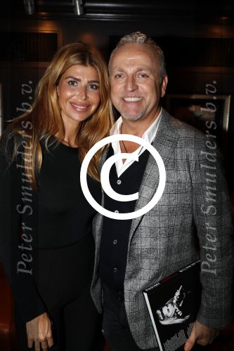 Amsterdam 16 november 2017 
Boekpresentatie William Rutten bij hard Rock cafe. Gordon met Estelle Cruijff