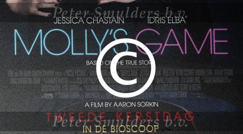 Amsterdam 12 december 2017 
Premiere Molly\'s game in Tuschinski.
Hoofdrolspeelster Jessica Chastain was aanwezig.