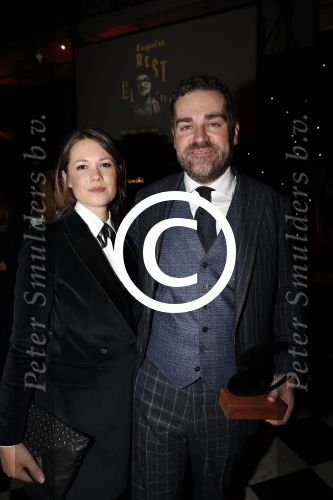 Amsterdam 16 november 2017
Esquire best geklede man van Nederland verkiezing in hotel Krasnapolsky. Winnaar Klaas Dijkhoff met zijn vrouw