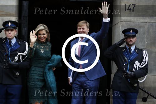 Amsterdam 6 december 2017 
Prins Claus prijzen in paleis op de dam. Koningin Maxima en Koning Willem Alexander