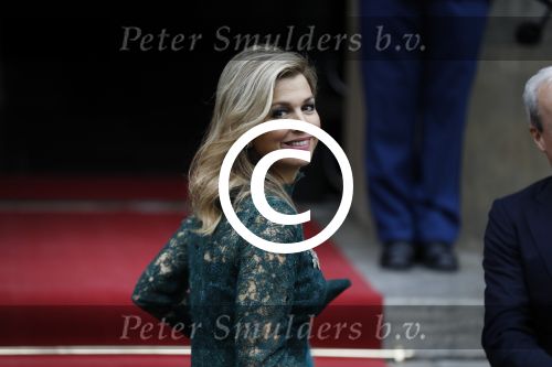 Amsterdam 6 december 2017 
Prins Claus prijzen in paleis op de dam. Koningin Maxima en Koning Willem Alexander