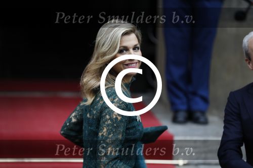 Amsterdam 6 december 2017 
Prins Claus prijzen in paleis op de dam. Koningin Maxima en Koning Willem Alexander
