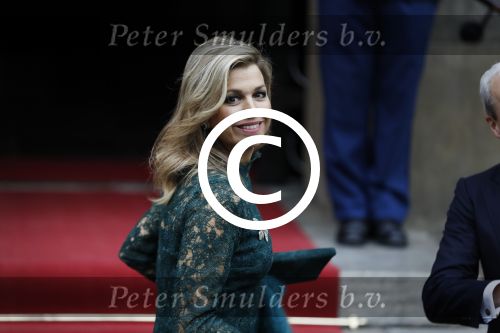 Amsterdam 6 december 2017 
Prins Claus prijzen in paleis op de dam. Koningin Maxima en Koning Willem Alexander