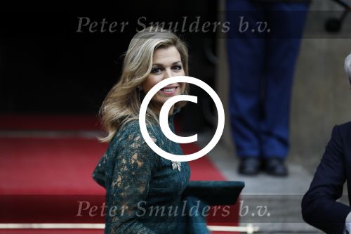 Amsterdam 6 december 2017 
Prins Claus prijzen in paleis op de dam. Koningin Maxima en Koning Willem Alexander