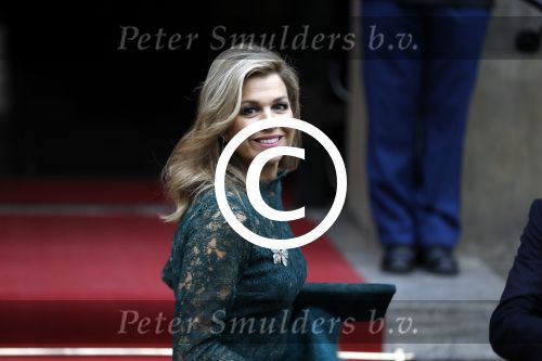 Amsterdam 6 december 2017 
Prins Claus prijzen in paleis op de dam. Koningin Maxima en Koning Willem Alexander