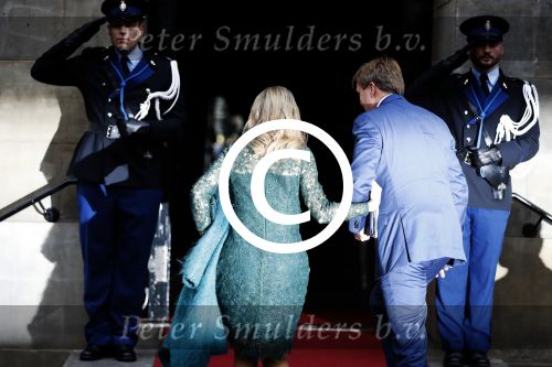 Amsterdam 6 december 2017 
Prins Claus prijzen in paleis op de dam. Koningin Maxima en Koning Willem Alexander