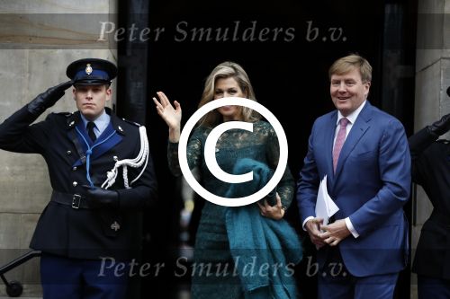Amsterdam 6 december 2017 
Prins Claus prijzen in paleis op de dam. Koningin Maxima en Koning Willem Alexander