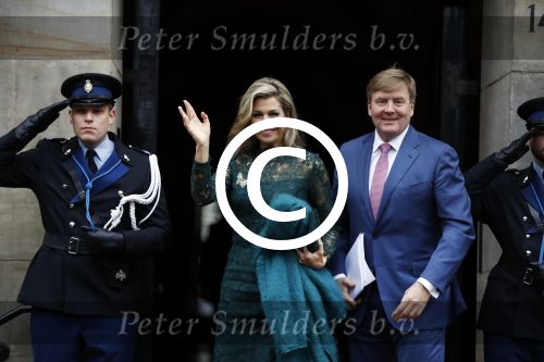 Amsterdam 6 december 2017 
Prins Claus prijzen in paleis op de dam. Koningin Maxima en Koning Willem Alexander