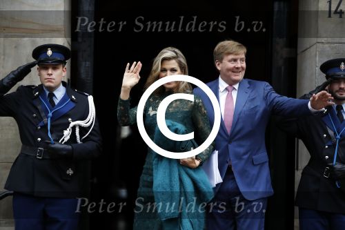 Amsterdam 6 december 2017 
Prins Claus prijzen in paleis op de dam. Koningin Maxima en Koning Willem Alexander