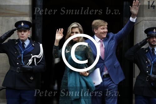 Amsterdam 6 december 2017 
Prins Claus prijzen in paleis op de dam. Koningin Maxima en Koning Willem Alexander