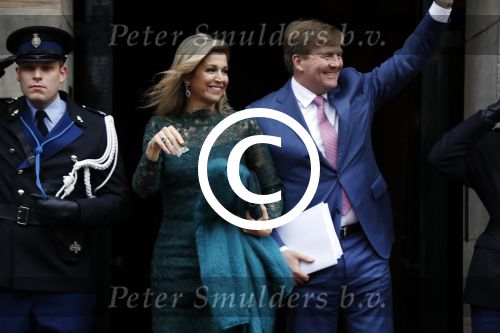 Amsterdam 6 december 2017 
Prins Claus prijzen in paleis op de dam. Koningin Maxima en Koning Willem Alexander