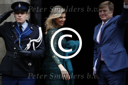 Amsterdam 6 december 2017 
Prins Claus prijzen in paleis op de dam. Koningin Maxima en Koning Willem Alexander
