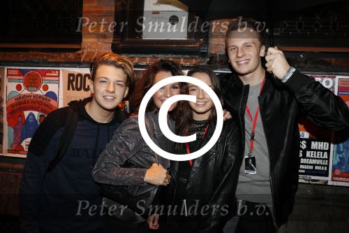 Amsterdam 16 november 2017 
Optreden Marco Borsato en presentatie cd in paradiso. Leontine Borsato met kinderen Luca Senna en Jada