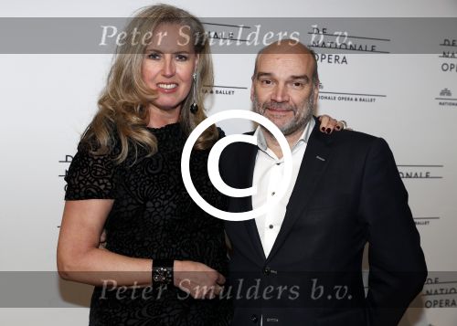 Amsterdam 1 december 2017 
Ballet voorstelling in de Stopera in Amsterdam. Monique Colignon met man