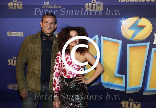Amsterdam 3 december 2017
Premiere Familie Slim in Tuschinski.
Najib Amhali met Precious Bostelaar