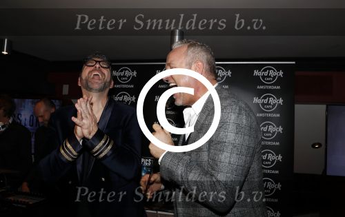 Amsterdam 16 november 2017 
Boekpresentatie William Rutten bij hard Rock cafe. William met Gordon