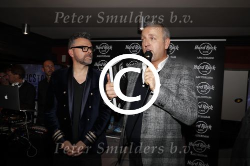 Amsterdam 16 november 2017 
Boekpresentatie William Rutten bij hard Rock cafe. William met Gordon