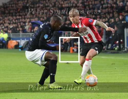 Eindhoven,24 November 2019
Kompetitie Seizoen 2018-2019 PSV-SC Heerenveen, eindstand 3-0
Angelino en Sherel Floranus