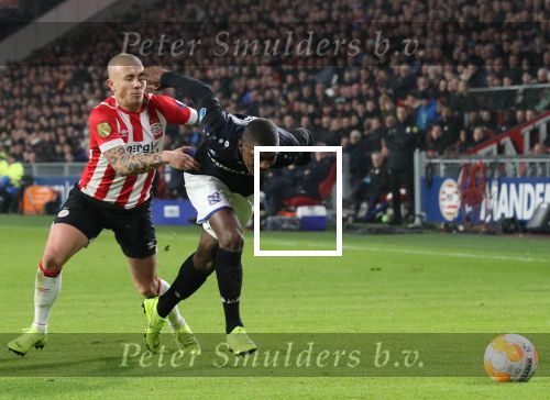 Eindhoven,24 November 2019
Kompetitie Seizoen 2018-2019 PSV-SC Heerenveen, eindstand 3-0
Angelino en Sherel Floranus
