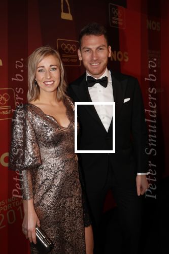 Amsterdam 19 december 2018
Sportman van het jaar verkiezing in afas live. Anouk v d  Meijden met partner
