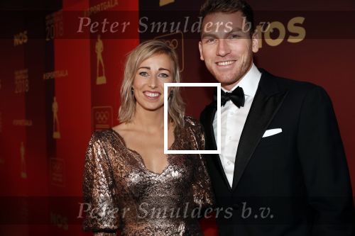 Amsterdam 19 december 2018
Sportman van het jaar verkiezing in afas live. Anouk v d  Meijden met partner