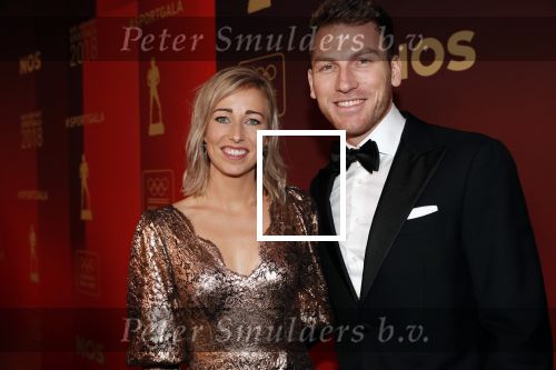 Amsterdam 19 december 2018
Sportman van het jaar verkiezing in afas live. Anouk v d  Meijden met partner