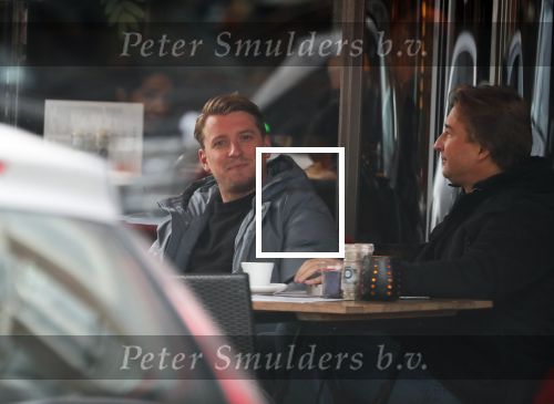 Amsterdam 22 november 2018
Bart Willemsen ( vriend Sylvie meis) op terras en straat in Amsterdam zuid.