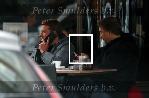 Amsterdam 22 november 2018
Bart Willemsen ( vriend Sylvie meis) op terras en straat in Amsterdam zuid.