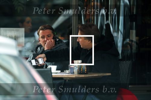 Amsterdam 22 november 2018
Bart Willemsen ( vriend Sylvie meis) op terras en straat in Amsterdam zuid.