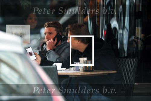 Amsterdam 22 november 2018
Bart Willemsen ( vriend Sylvie meis) op terras en straat in Amsterdam zuid.