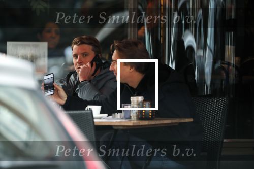 Amsterdam 22 november 2018
Bart Willemsen ( vriend Sylvie meis) op terras en straat in Amsterdam zuid.