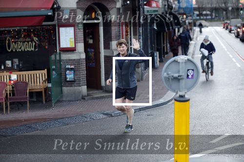 Amsterdam 17 december 2018
Beau v Erven Dorens hard lopend in het centrum van Amsterdam.