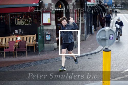 Amsterdam 17 december 2018
Beau v Erven Dorens hard lopend in het centrum van Amsterdam.