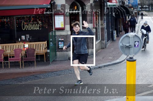 Amsterdam 17 december 2018
Beau v Erven Dorens hard lopend in het centrum van Amsterdam.