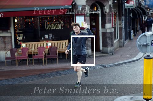 Amsterdam 17 december 2018
Beau v Erven Dorens hard lopend in het centrum van Amsterdam.