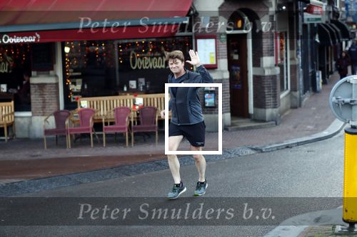 Amsterdam 17 december 2018
Beau v Erven Dorens hard lopend in het centrum van Amsterdam.
