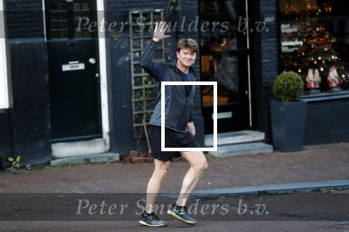 Amsterdam 17 december 2018
Beau v Erven Dorens hard lopend in het centrum van Amsterdam.
