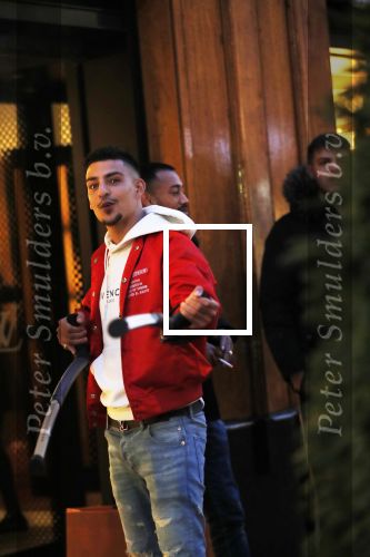 Amsterdam 23 november 2018
Rapper Boef en Frenna op de pc hooftstraat. Boef loopt met krukken en kwam met zijn Rolls Royce.